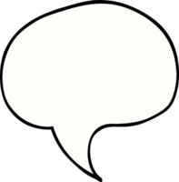 cartoon doodle speech bubble png