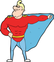 lustiger Cartoon-Superheld png