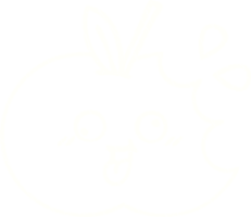 desenho de giz de maçã png