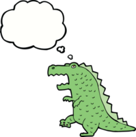 cartoon dinosaur with thought bubble png