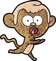 cartoon shocked monkey png