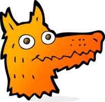 cartoon fox head png