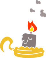 cartoon doodle candle stick holder png