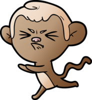 macaco irritado dos desenhos animados png