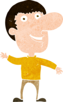 Cartoon winkender Mann png