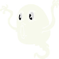 fantasma de doodle de desenho animado assustador png