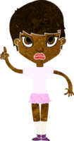 chica de dibujos animados con idea png