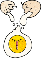 cartoon cracked egg png