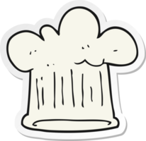 sticker of a cartoon chef hat png