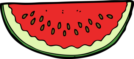 Cartoon-Wassermelonenscheibe png