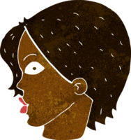 cartoon staring woman png