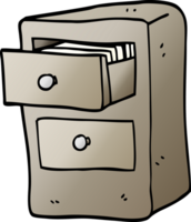 lutning illustration tecknad serie lådor av filer png