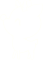 desenho de giz de rena png