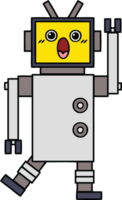 schattig tekenfilm van een robot png