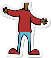 sticker of a cartoon body png