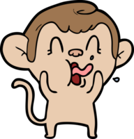 crazy cartoon monkey png