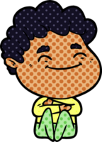 hombre amable de dibujos animados png