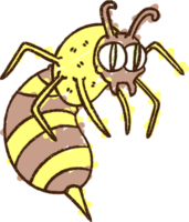 desenho de giz de vespa png
