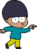 nervous cartoon boy png