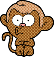 cartoon hooting monkey png