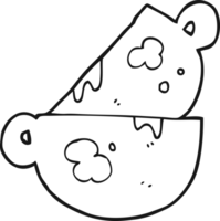 Hand gezeichnet schwarz und Weiß Karikatur Stapel von schmutzig Kaffee Tassen png