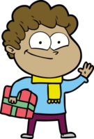 hombre feliz de dibujos animados png