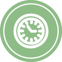 pared reloj circular icono símbolo png