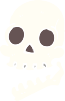 cartoon doodle skull png