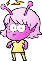 cartoon alien girl png