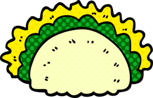 Cartoon-Doodle gesunder Taco png