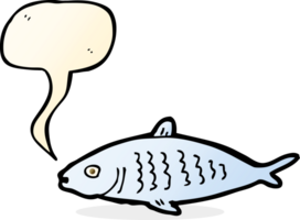 poisson de dessin animé avec bulle de dialogue png