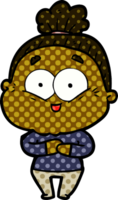 cartoon happy old woman png