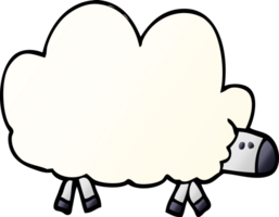 cartoon doodle of a sheep png