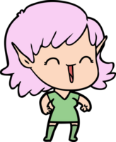 cartoon elf girl png