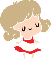 Karikatur Illustration kawaii von süß Mädchen png