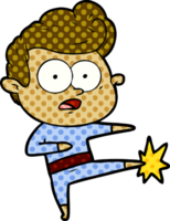 Cartoon starrender Mann png