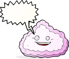 cartoon decorative cloud with speech bubble png