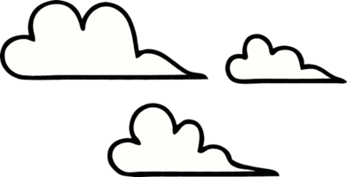 comic book style cartoon of a cloud png