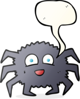 hand drawn speech bubble cartoon spider png