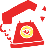 cartoon doodle retro telephone png