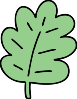 cartoon of a simple yet magnificent leaf png