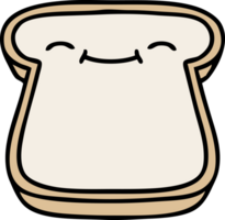 cartoon slice of bread with face png