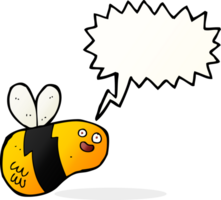 cartoon bee with speech bubble png