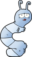 cartoon tired caterpillar png