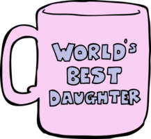 worlds best daughter mug png