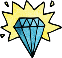 diamante de tatuagem de desenho animado png