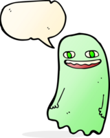 funny cartoon ghost with speech bubble png