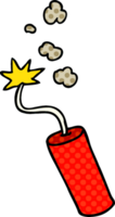 hand drawn cartoon doodle of a lit dynamite stick png