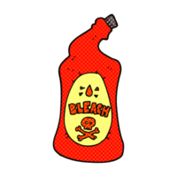 hand drawn cartoon bleach bottle png