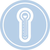 vaso termómetro circular icono símbolo png